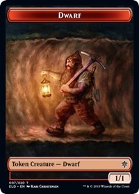 Dwarf // Food (18) Double-Sided Token [Throne of Eldraine Tokens] | Good Games Morley