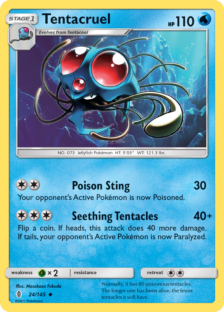 Tentacruel (24/145) [Sun & Moon: Guardians Rising] | Good Games Morley