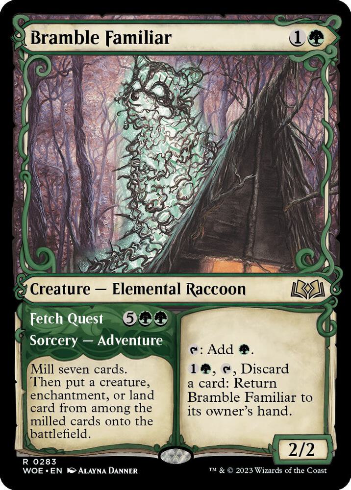 Bramble Familiar // Fetch Quest 283 (Wilds of Eldraine)  - Showcase | Good Games Morley