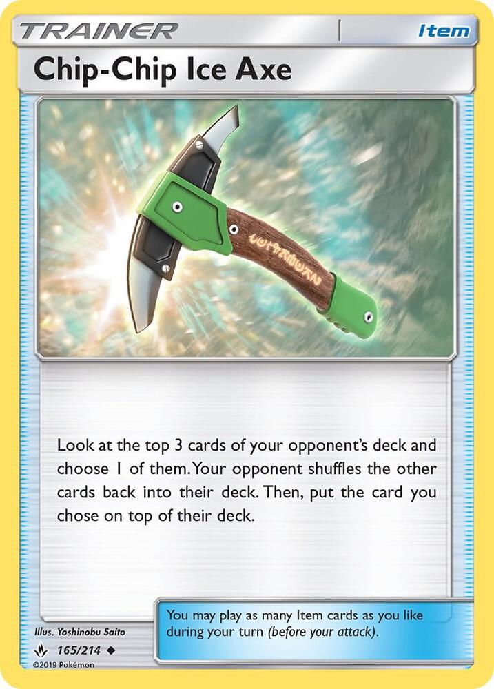 Chip-Chip Ice Axe 165/214 (SM - Unbroken Bonds)  | Good Games Morley