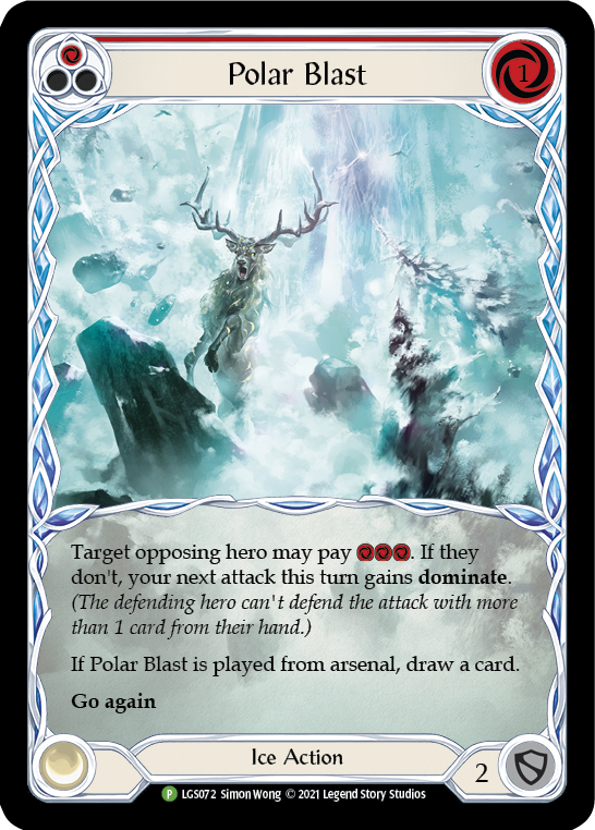 Polar Blast (Red) [LGS072] (Promo)  Rainbow Foil | Good Games Morley