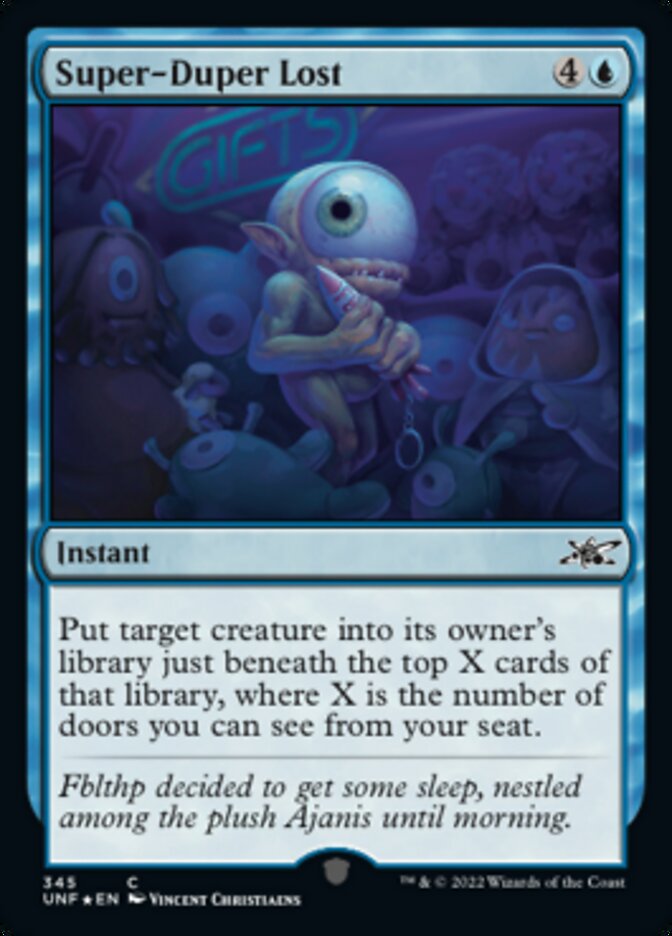 Super-Duper Lost (Galaxy Foil) [Unfinity] | Good Games Morley