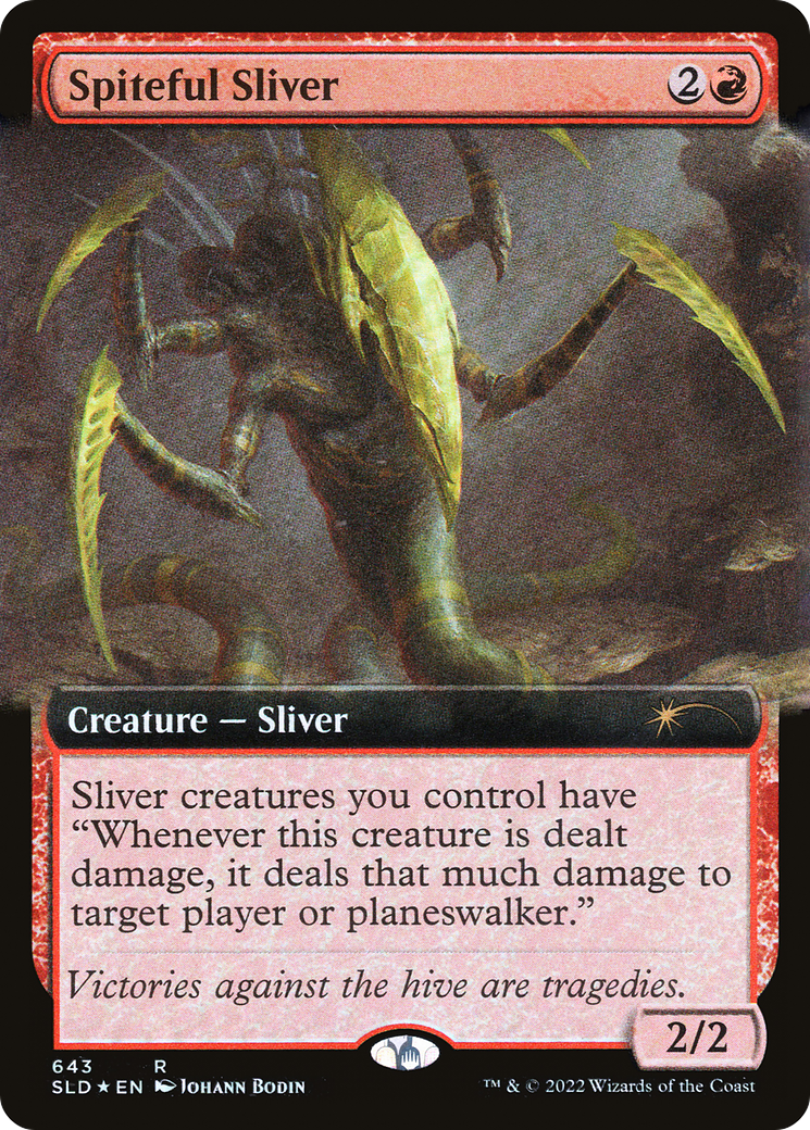 Spiteful Sliver (Extended Art) [Secret Lair Drop Promos] | Good Games Morley
