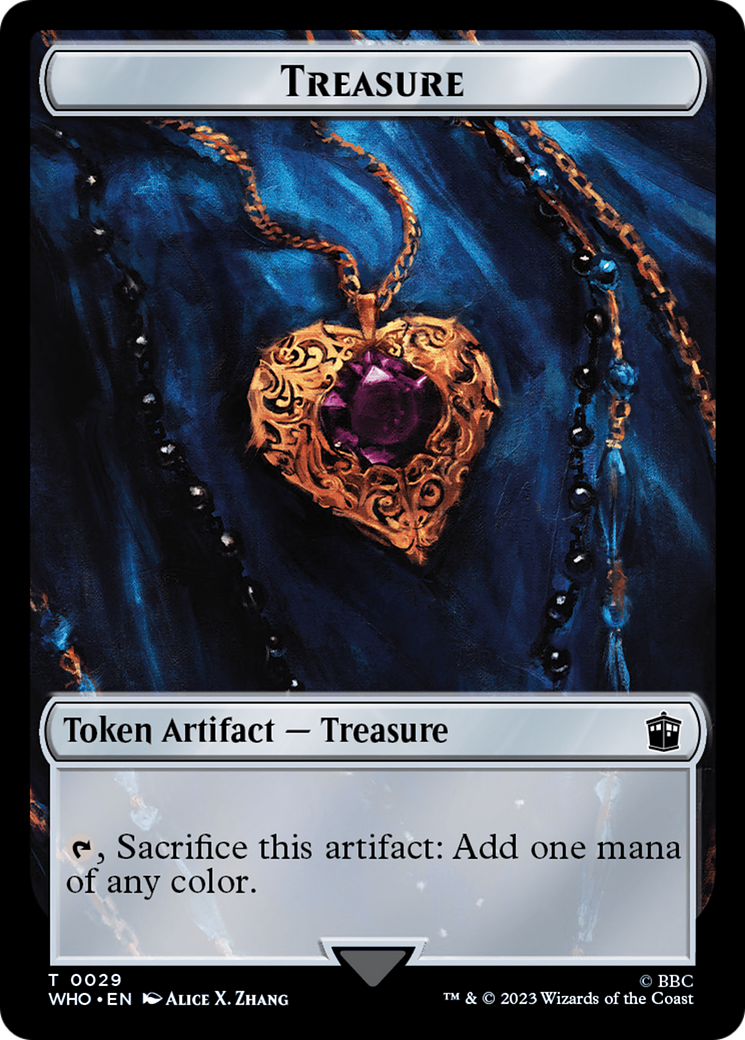 Fish // Treasure (0029) Double-Sided Token [Doctor Who Tokens] | Good Games Morley