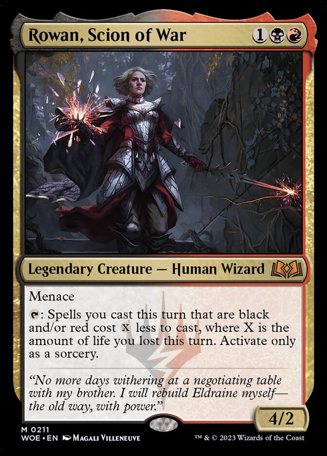 Rowan, Scion of War 211 (Wilds of Eldraine)  - Foil | Good Games Morley
