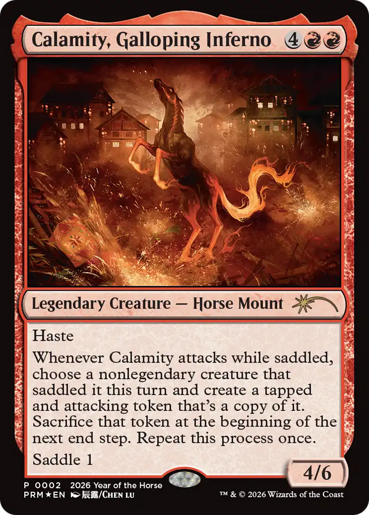 Calamity, Galloping Inferno (Year of the Horse 2026) [Standard Showdown Promos] | Good Games Morley