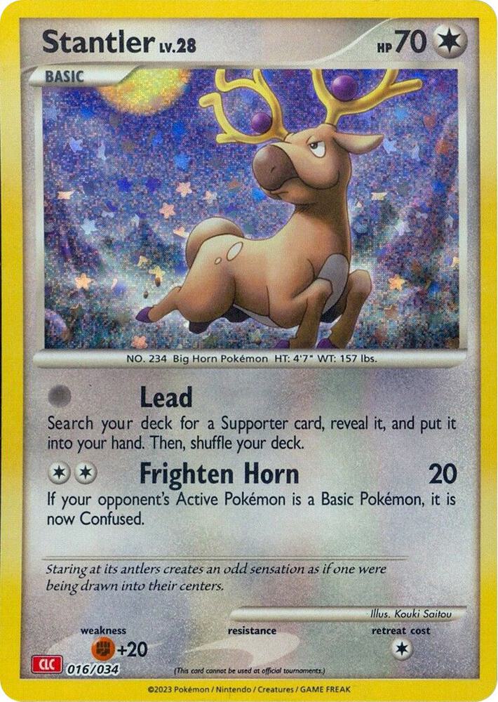 Stantler 016/034 (Trading Card Game Classic)  - Holofoil | Good Games Morley