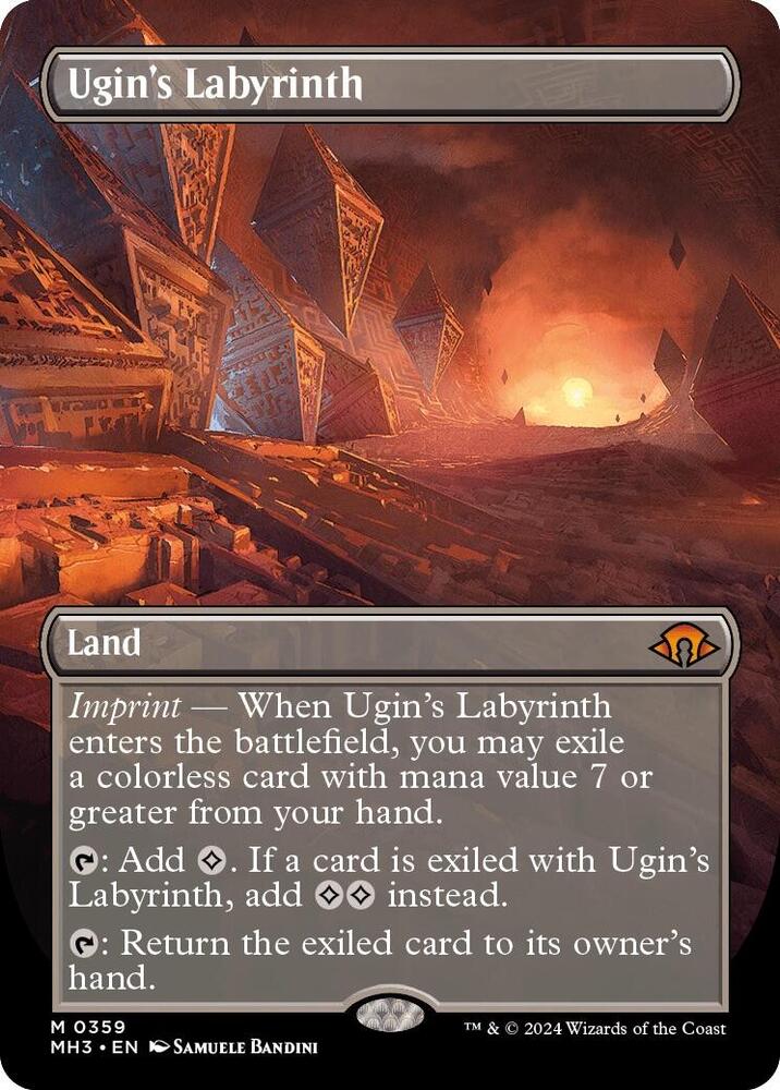 Ugin's Labyrinth 359/319 (Modern Horizons 3)  - Borderless Foil | Good Games Morley