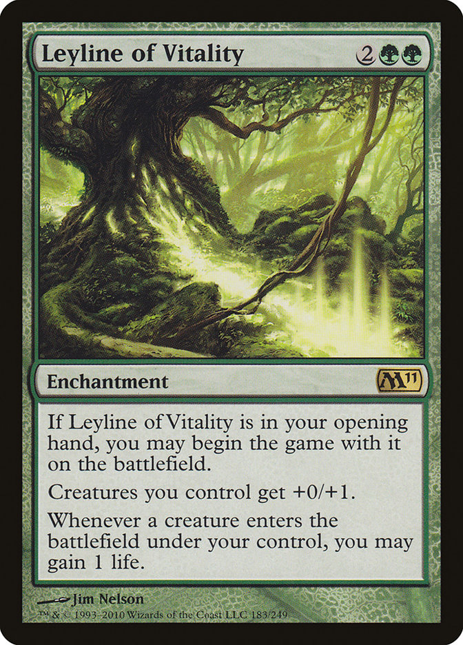 Leyline of Vitality 183/249 (Magic 2011 (M11))  | Good Games Morley