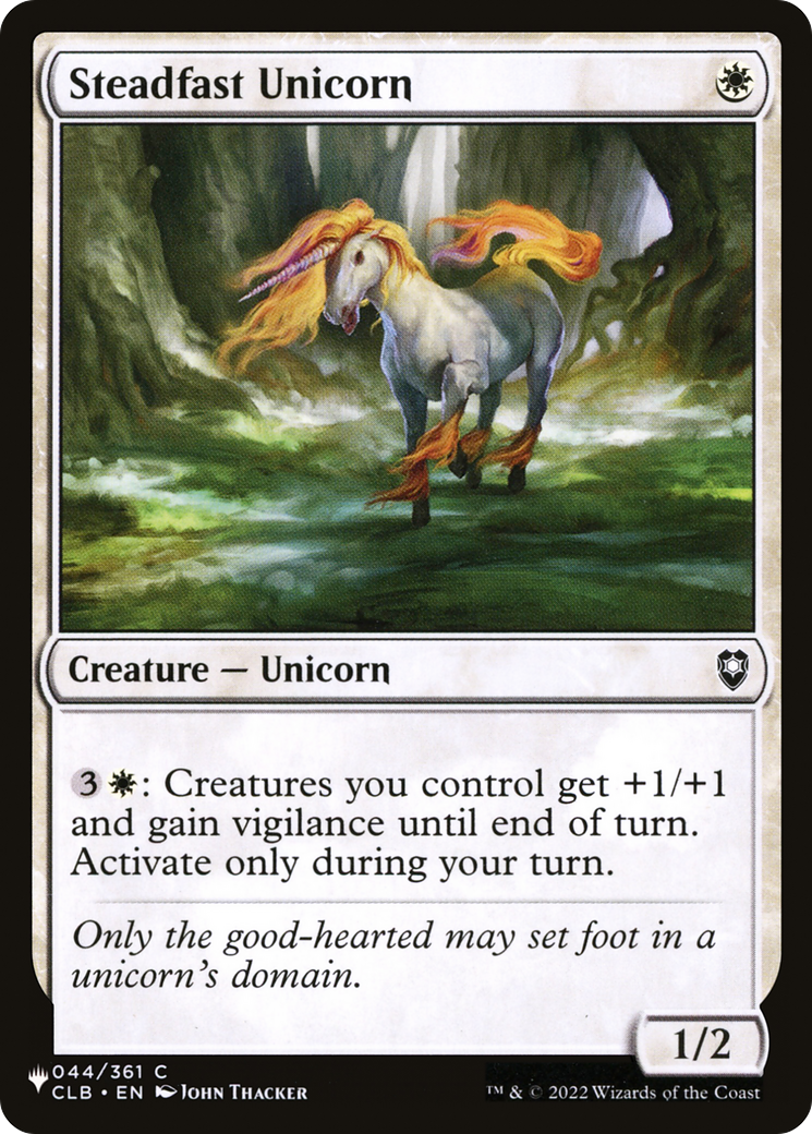 Steadfast Unicorn [The List] | Good Games Morley