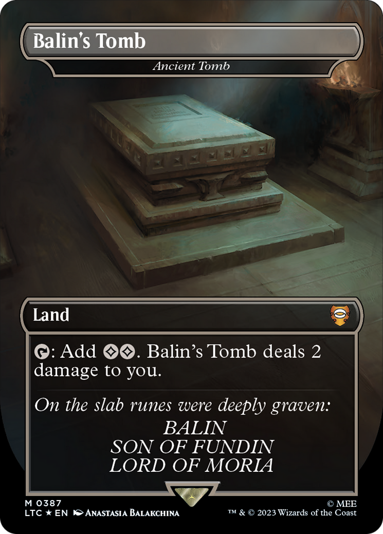 Balin's Tomb - Ancient Tomb (Surge Foil Realms and Relics) [The Lord of the Rings: Tales of Middle-Earth Commander] | Good Games Morley