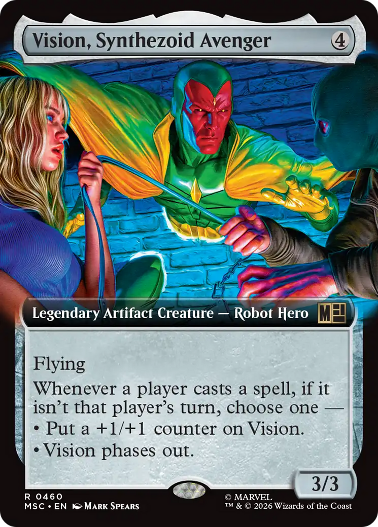 Vision, Synthezoid Avenger (Extended Art) [Marvel Super Heroes Commander] | Good Games Morley