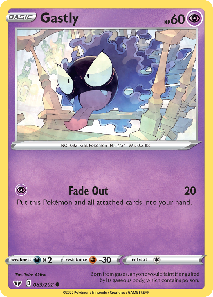 Gastly (083/202) [Sword & Shield: Base Set] | Good Games Morley