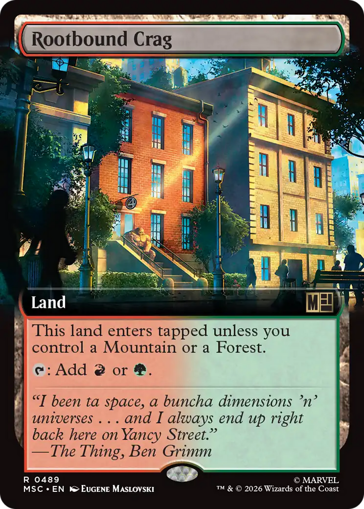 Rootbound Crag (Extended Art) [Marvel Super Heroes Commander] | Good Games Morley