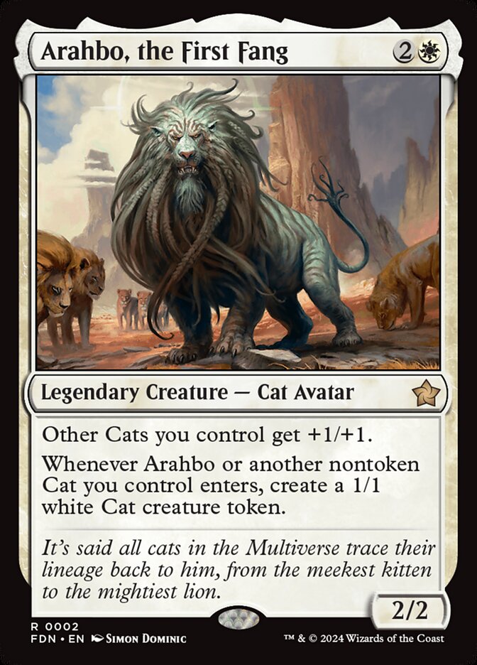Arahbo, the First Fang 2/291 (Foundations)  - Foil | Good Games Morley