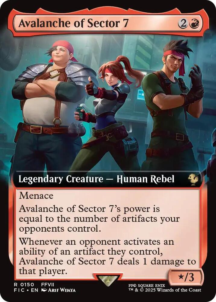 Avalanche of Sector 7 150 (Commander: FINAL FANTASY)  - Extended Art Foil | Good Games Morley