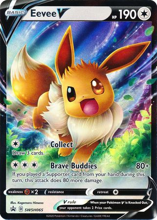 Eevee V (SWSH065) [Sword & Shield: Black Star Promos] | Good Games Morley