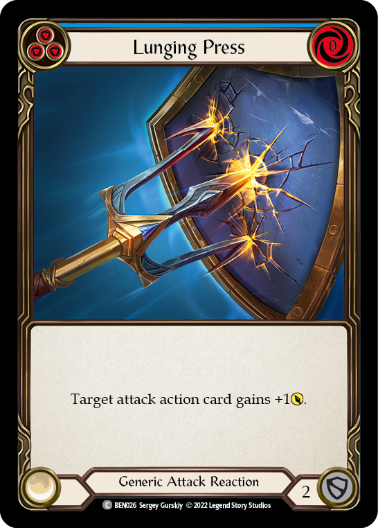 Lunging Press [BEN026] (Outsiders Benji Blitz Deck) | Good Games Morley