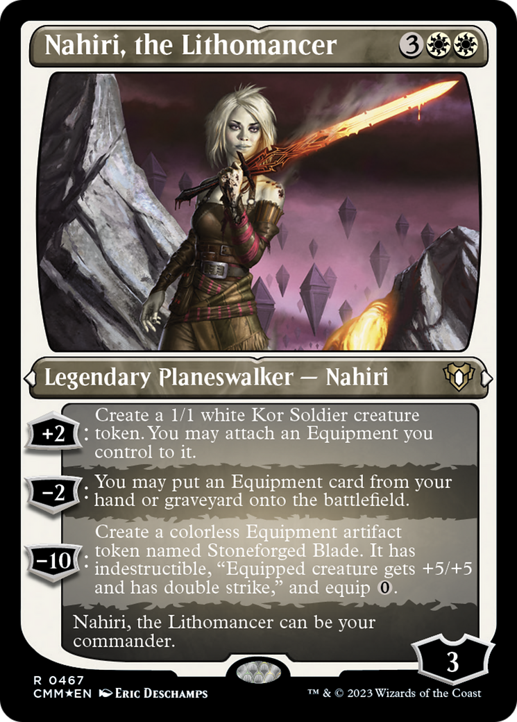 Nahiri, the Lithomancer (Foil Etched) [Commander Masters] | Good Games Morley