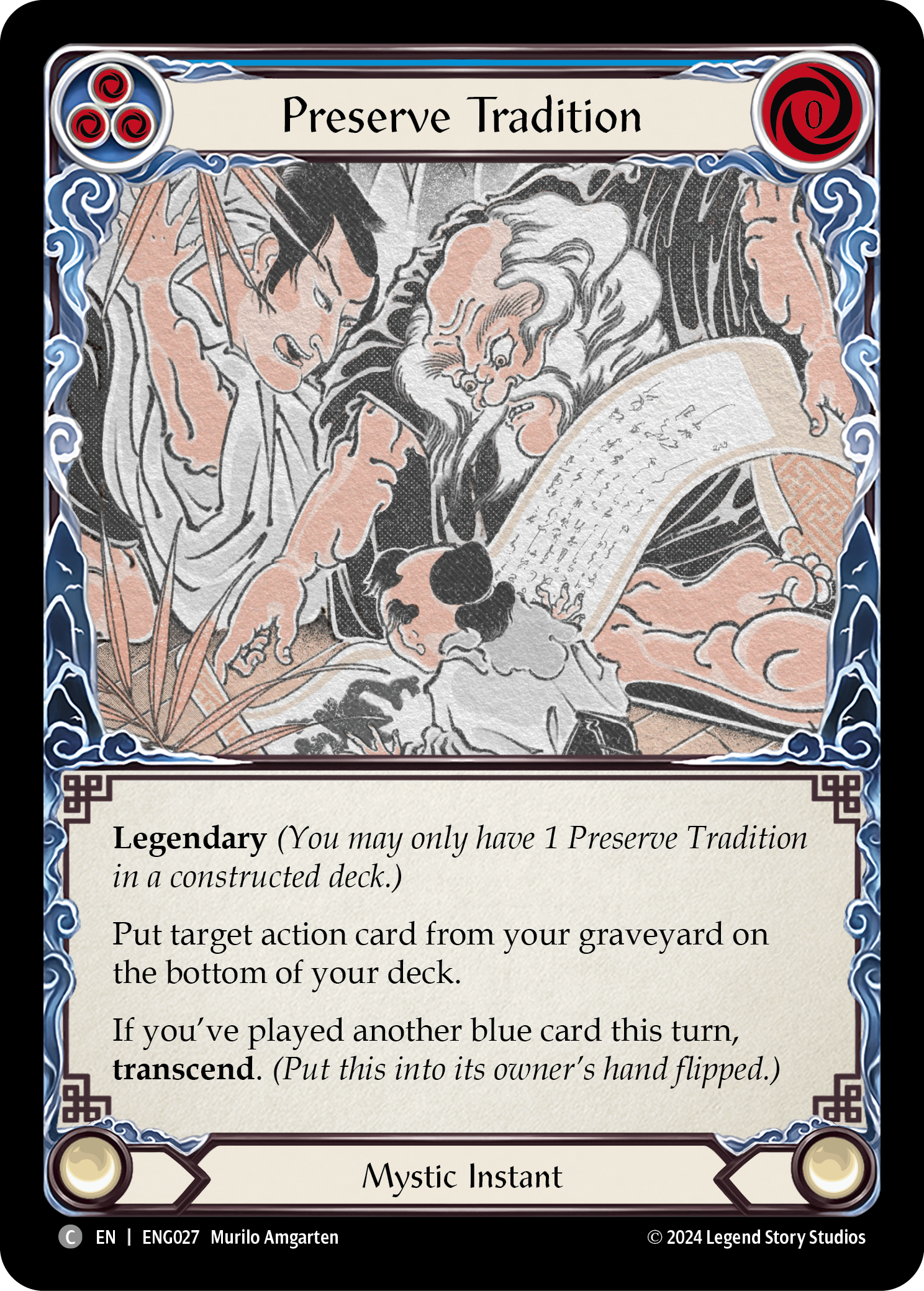 Preserve Tradition [ENG027] (Part the Mistveil Enigma Blitz Deck) | Good Games Morley