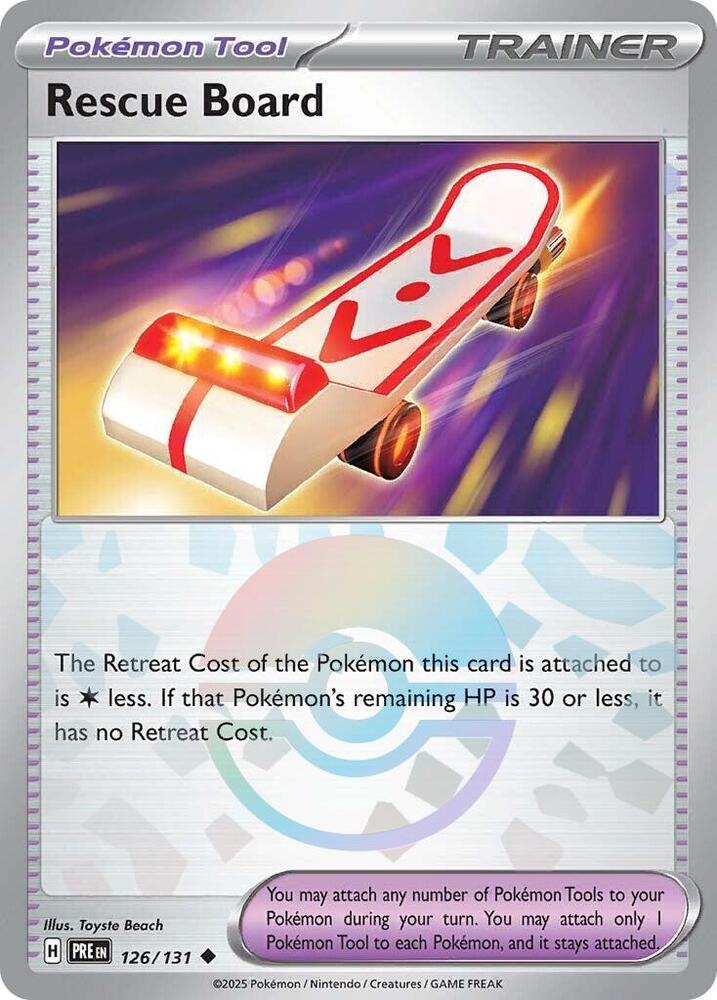 Rescue Board (126/131) (Poke Ball Pattern) [Scarlet & Violet: Prismatic Evolutions] | Good Games Morley