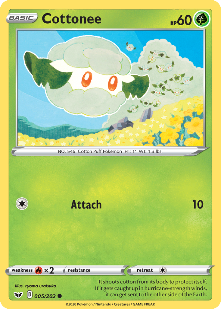 Cottonee (005/202) [Sword & Shield: Base Set] | Good Games Morley