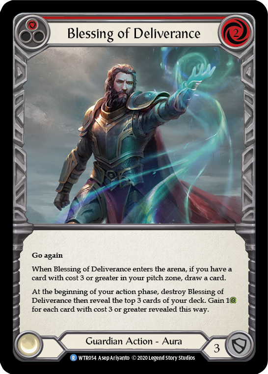 Blessing of Deliverance (Red) [U-WTR054] (Welcome to Rathe Unlimited)  Unlimited Rainbow Foil | Good Games Morley