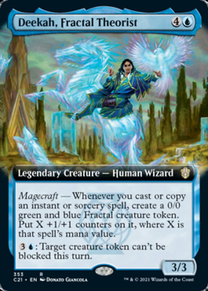 Deekah, Fractal Theorist (Extended Art) [Commander 2021] | Good Games Morley