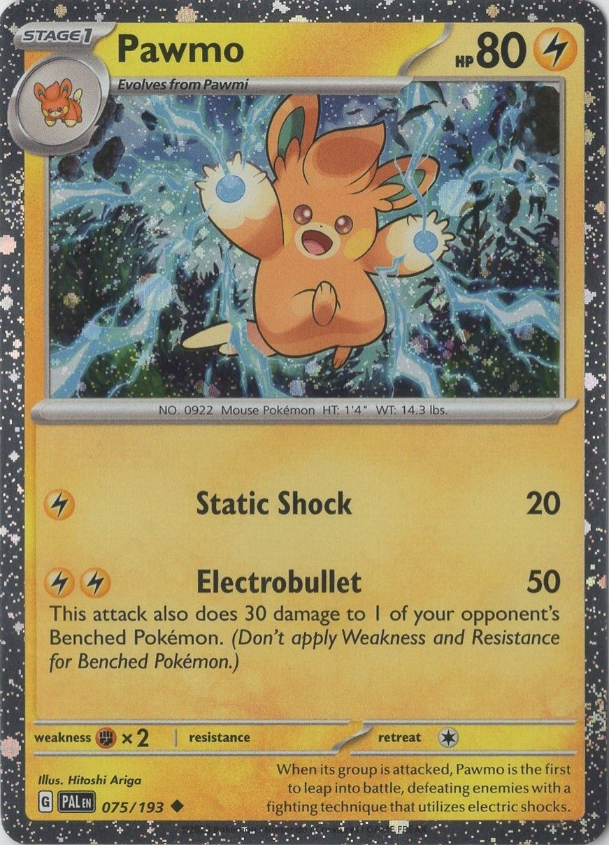 Pawmo (075/193) (Cosmos Foil) [Scarlet & Violet: Paldea Evolved] | Good Games Morley