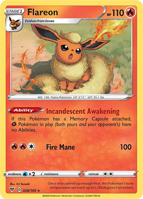 Flareon 026/185 (SWSH04: Vivid Voltage)  | Good Games Morley