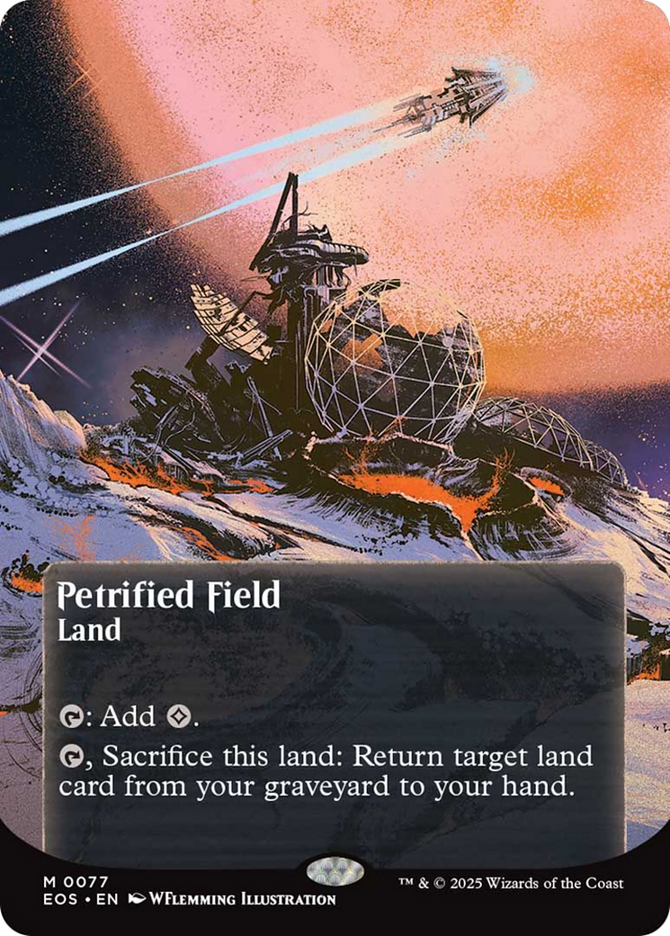 Petrified Field (0077) (Borderless) [Edge of Eternities: Stellar Sights] | Good Games Morley