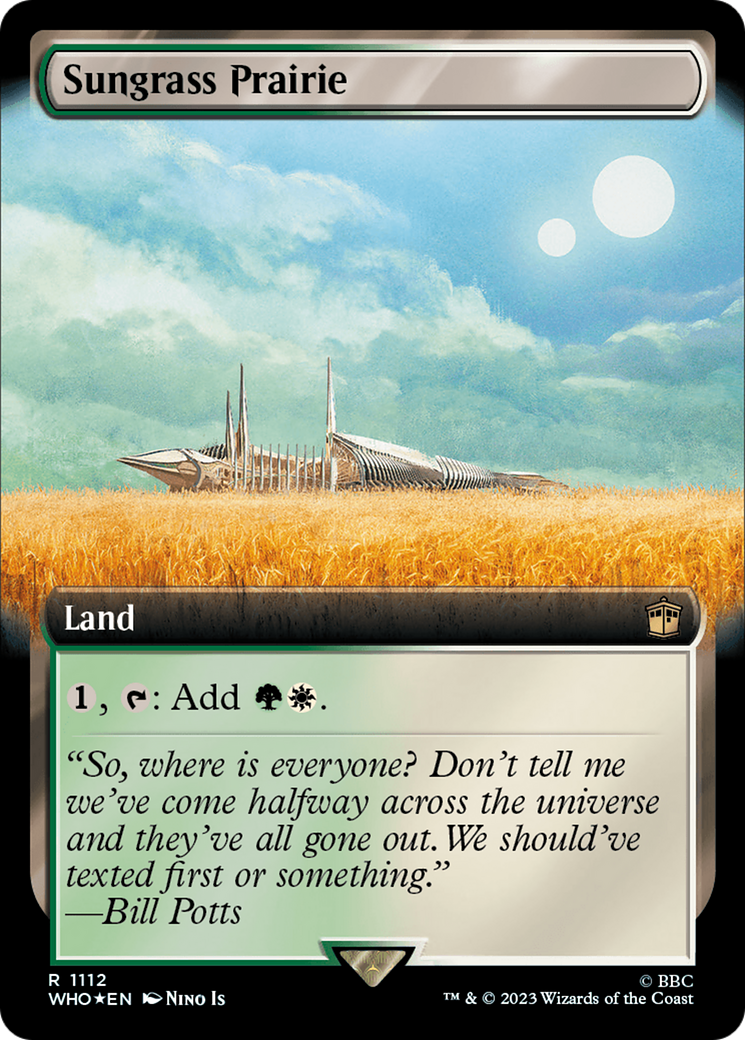 Sungrass Prairie (Extended Art) (Surge Foil) [Doctor Who] | Good Games Morley
