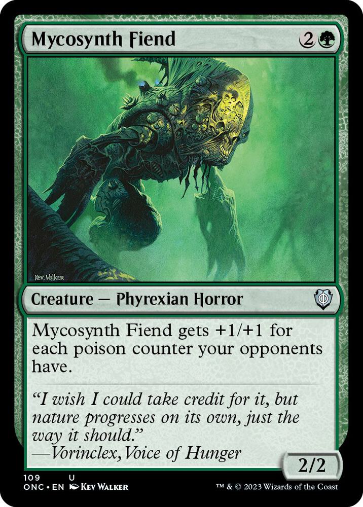 Mycosynth Fiend 109/28 (Commander: Phyrexia: All Will Be One)  | Good Games Morley