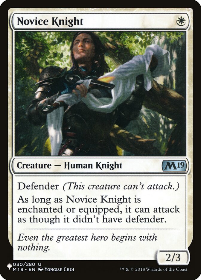 Novice Knight [The List] | Good Games Morley