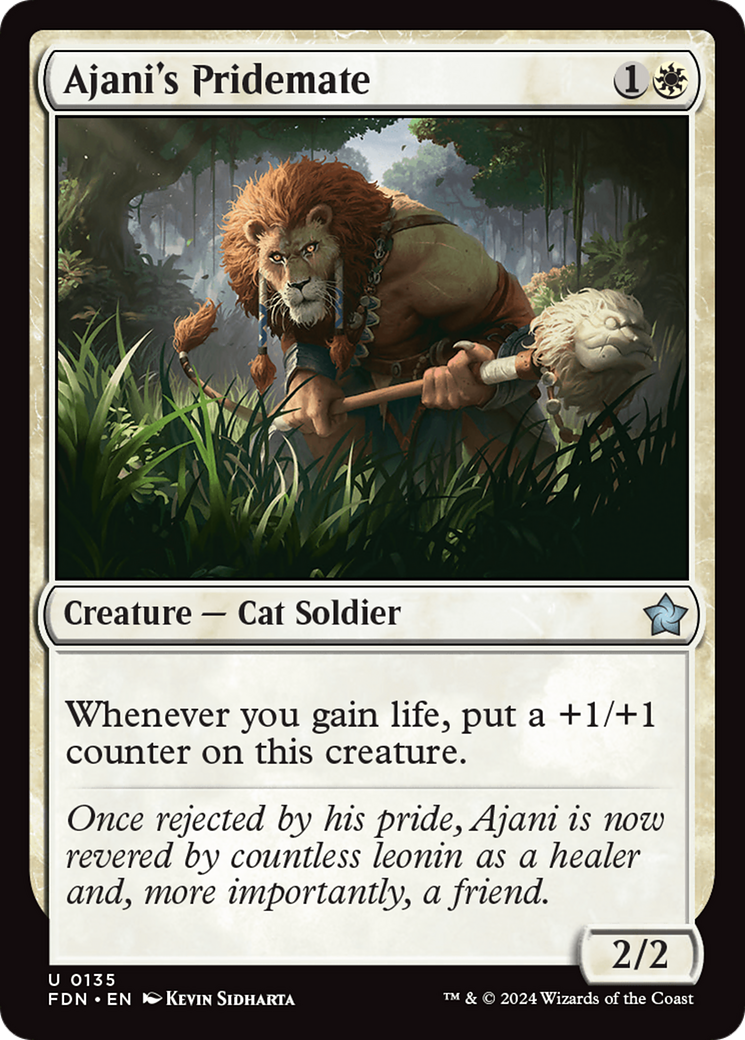 Ajani's Pridemate [Foundations] | Good Games Morley