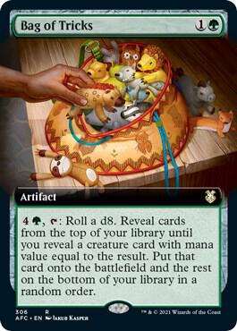 Bag of Tricks Extended Art 306/62 (Commander: Adventures in the Forgotten Realms)  | Good Games Morley