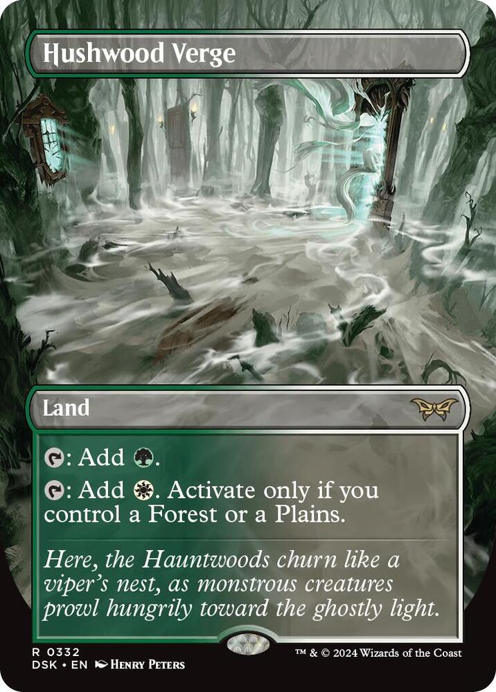 Hushwood Verge 332/286 (Duskmourn: House of Horror)  - Borderless Foil | Good Games Morley