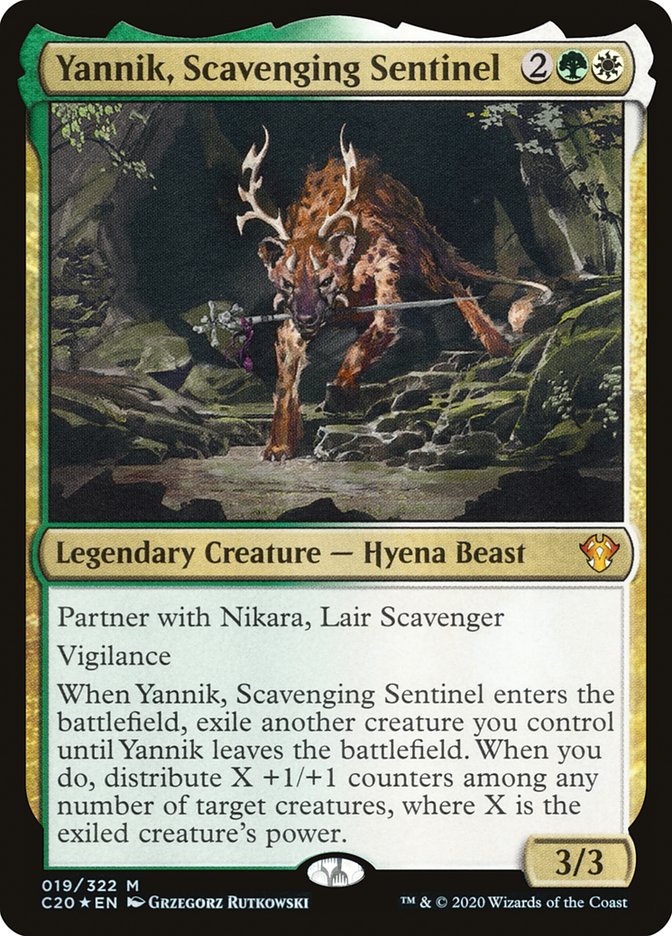 Yannik, Scavenging Sentinel 19/322 (Commander 2020)  - Foil | Good Games Morley