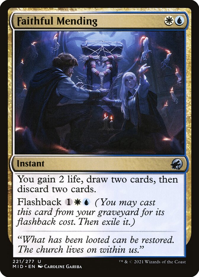 Faithful Mending 221/277 (Innistrad: Midnight Hunt)  - Foil | Good Games Morley