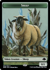 Goblin // Sheep Double-Sided Token [Dominaria Remastered Tokens] | Good Games Morley