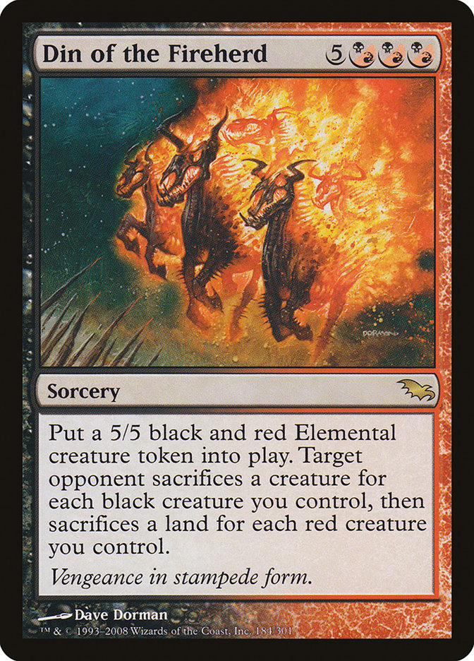 Din of the Fireherd 184/301 (Shadowmoor)  | Good Games Morley