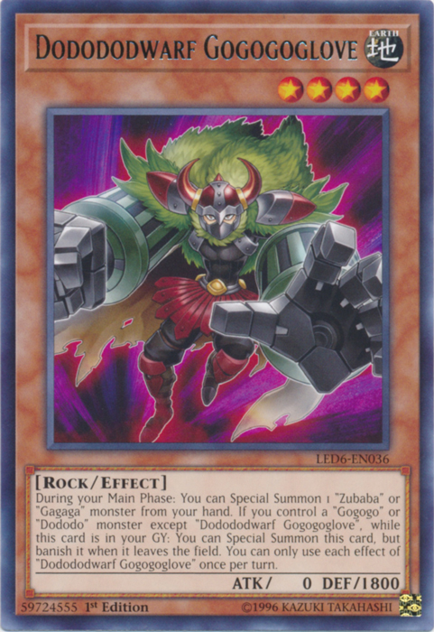 Dodododwarf Gogogoglove [LED6-EN036] Rare | Good Games Morley
