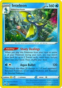 Inteleon (058/202) (Cosmos Holo) [Sword & Shield: Base Set] | Good Games Morley