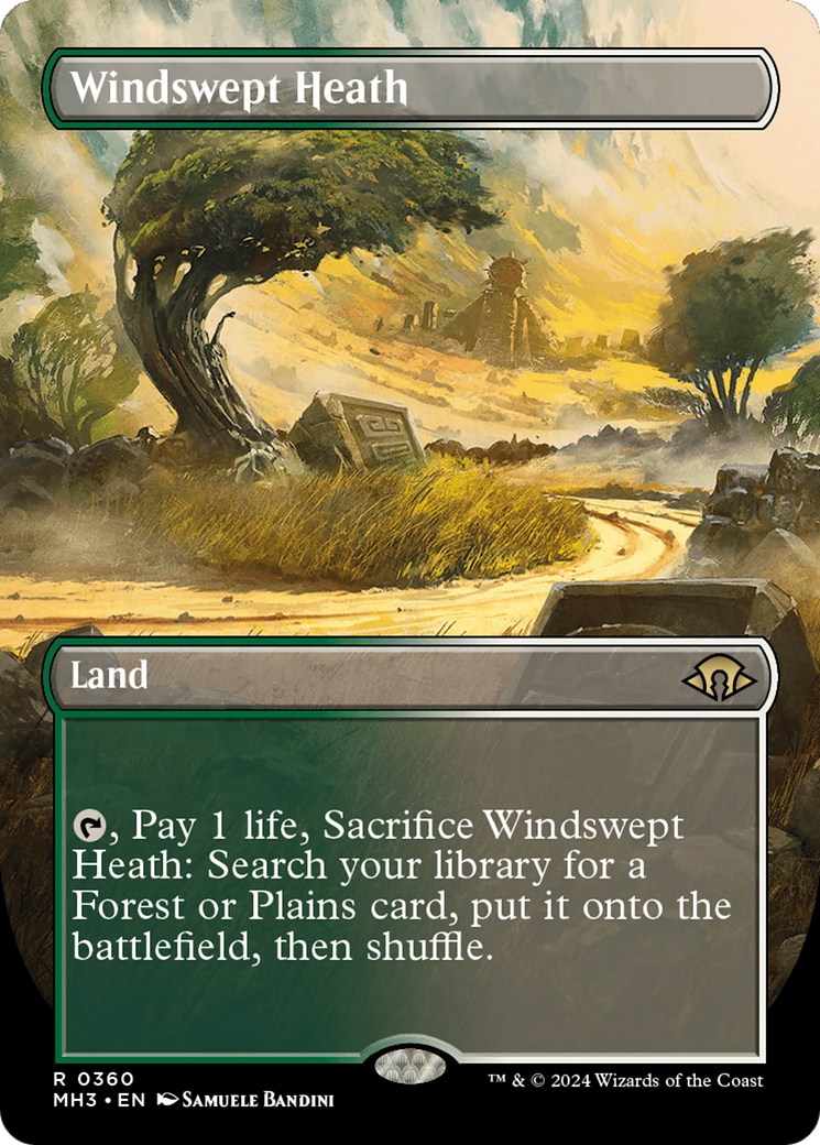 Windswept Heath (Borderless) [Modern Horizons 3] | Good Games Morley
