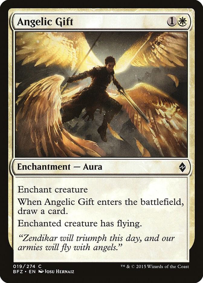 Angelic Gift 19/274 (Battle for Zendikar)  | Good Games Morley