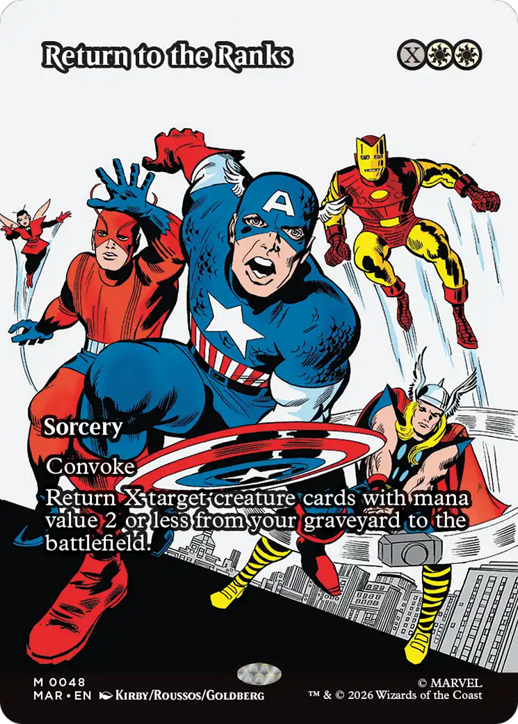 Return to the Ranks (Borderless) [Marvel Universe: Eternal-Legal] | Good Games Morley