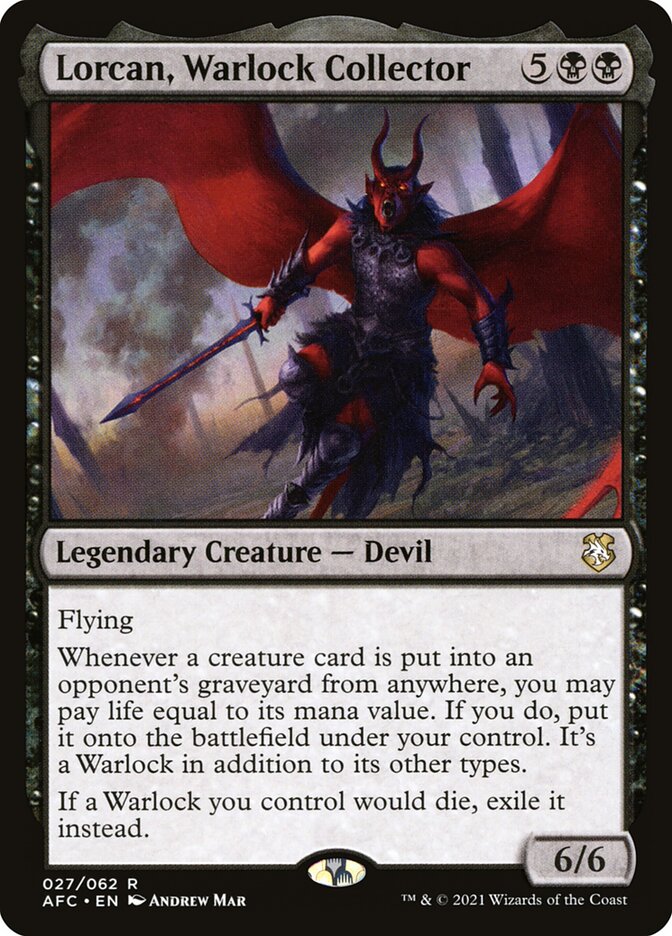 Lorcan, Warlock Collector 27/62 (Commander: Adventures in the Forgotten Realms)  | Good Games Morley