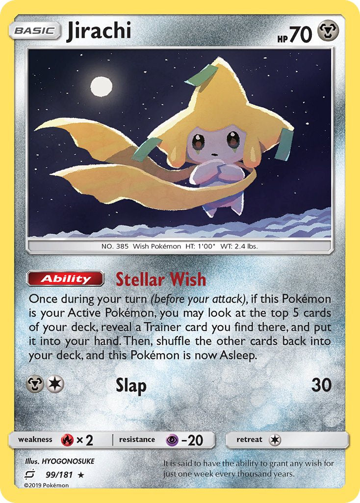Jirachi (99/181) (Theme Deck Exclusive) [Sun & Moon: Team Up] | Good Games Morley