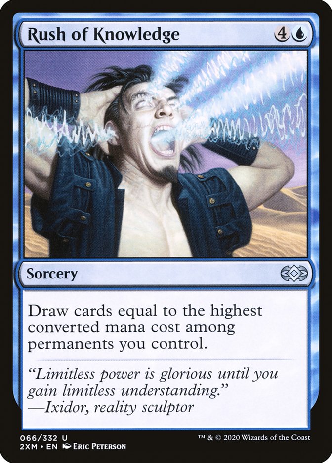 Rush of Knowledge 66/332 (Double Masters)  - Foil | Good Games Morley