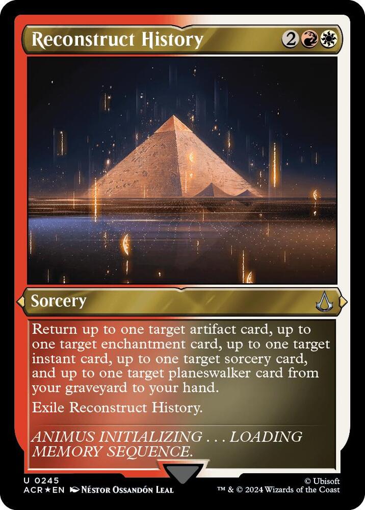 Reconstruct History 245 (Universes Beyond: Assassin's Creed)  - Etched Foil | Good Games Morley